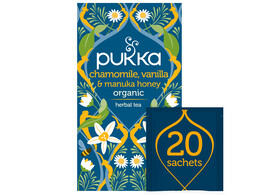 Pukka bio thee chamomile vanilla   manuka honey  20st 