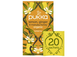 Pukka bio thee lemon  ginger  manuka honey  20st 